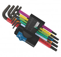 Sada zástrčných klíčů 967/9 TX Multicolour HF 1, BlackLaser, s přidržovací funkcí (9 ks), WERA, 0241 - N1