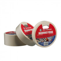 Den Braven Maskovací krepová páska 60 °C - 50 m x 38 mm světle žlutá _B7031RL - N1