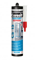Ceresit CS 15 Express Sanitary - 280 ml expresní sanitární silikon bílý - N1