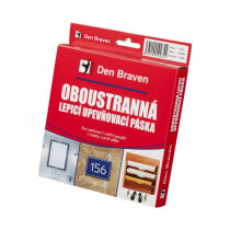 Debbex Oboustranně lepicí upevňovací páska v krabičce 15 mm x 1 mm - 5 m bílá - N1