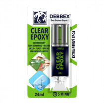 Debbex Clear Epoxy - 24 ml transparentní, blistr - N1