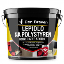 Debbex DenBit DISPER STYRO LT - Lepidlo na polystyren - 10 kg vědro, černá - N1