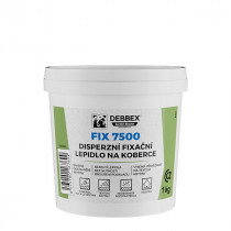 Debbex Disperzní fixační lepidlo na koberce FIX 7500 - 1 kg bílá, kbelík - N1