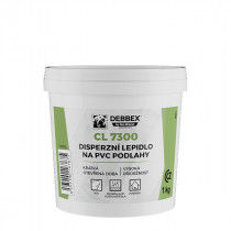 Debbex Disperzní lepidlo na PVC podlahy CL 7300 - 1 kg bílá, kbelík - N1