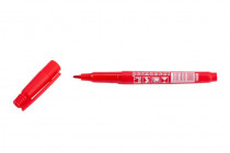 Značkovač permanentní (fix) červený WESTBERG 137mm jemný hrot - N1
