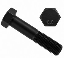 Šroub šestihranný částečný závit DIN 931 M4x30-8.8 bez PÚ - N1
