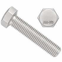 Šroub šestihranný celý závit DIN 933 M14x40 nerez A4-70 - N1