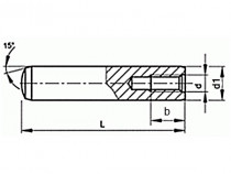 Kolík válcový kalený vnitřní závit DIN 7979D 4x12 m6 - N1