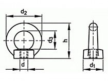 Matice závěsná DIN 582 M24 C15 CE - N1