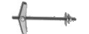 Hmoždinka ocelová dutinová sklopná s maticí HSD-M M4 - N1