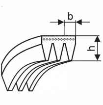 Řemen víceklínový 3 PJ 1270 (500-J) optibelt RB - N1