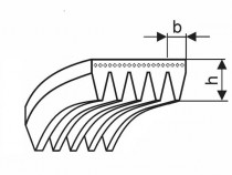 Řemen víceklínový 5 PJ 280 (110-J) optibelt RB - N1